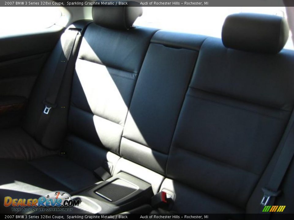 2007 BMW 3 Series 328xi Coupe Sparkling Graphite Metallic / Black Photo #13