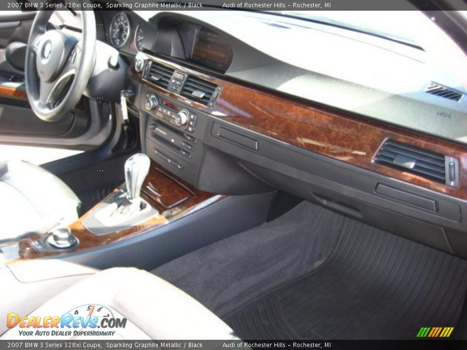 2007 BMW 3 Series 328xi Coupe Sparkling Graphite Metallic / Black Photo #15