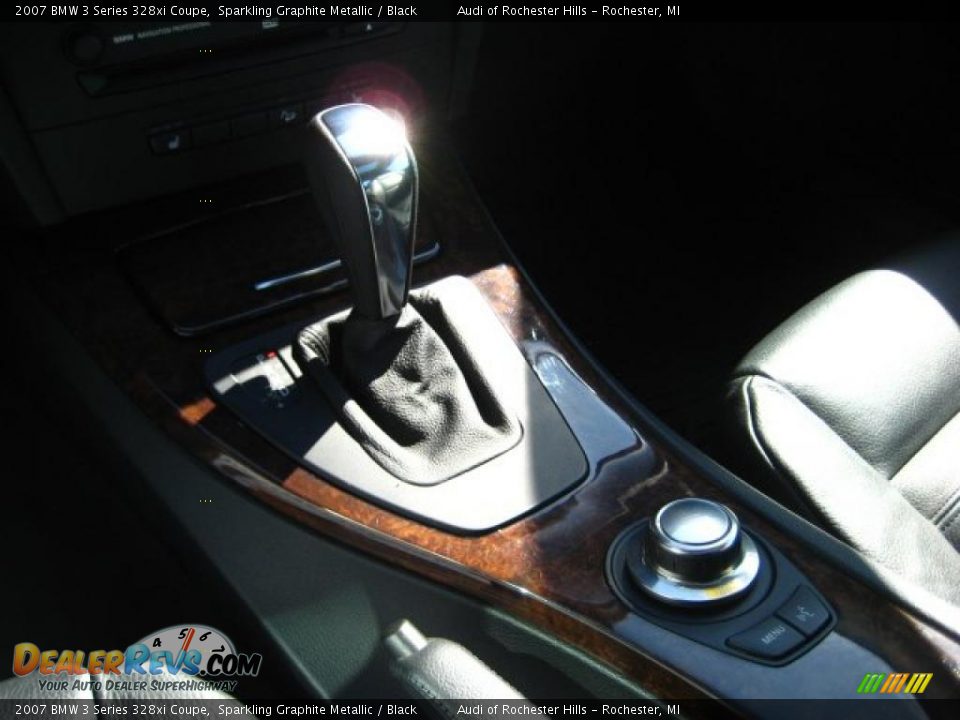 2007 BMW 3 Series 328xi Coupe Sparkling Graphite Metallic / Black Photo #17