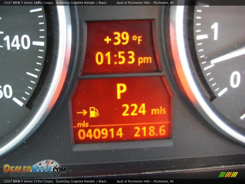 2007 BMW 3 Series 328xi Coupe Sparkling Graphite Metallic / Black Photo #21