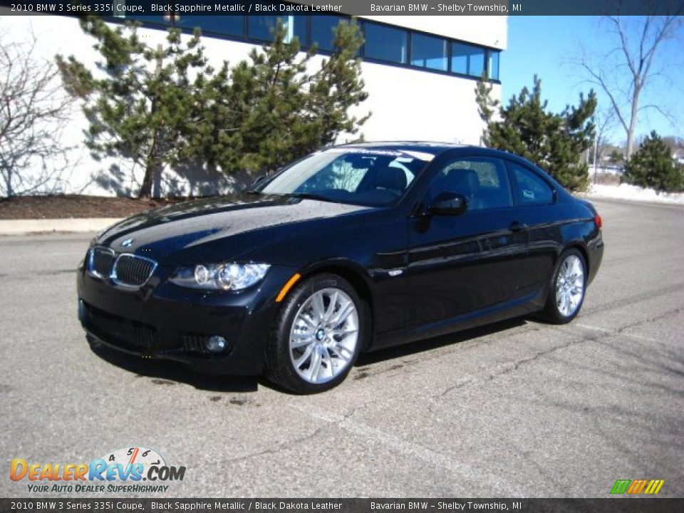 2010 BMW 3 Series 335i Coupe Black Sapphire Metallic / Black Dakota Leather Photo #1