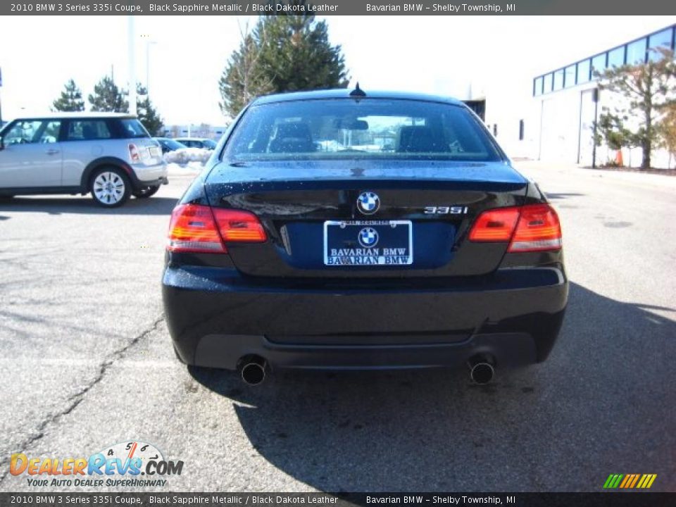 2010 BMW 3 Series 335i Coupe Black Sapphire Metallic / Black Dakota Leather Photo #4