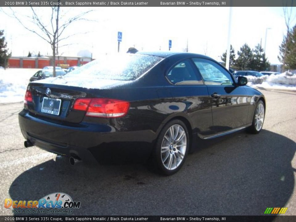2010 BMW 3 Series 335i Coupe Black Sapphire Metallic / Black Dakota Leather Photo #5