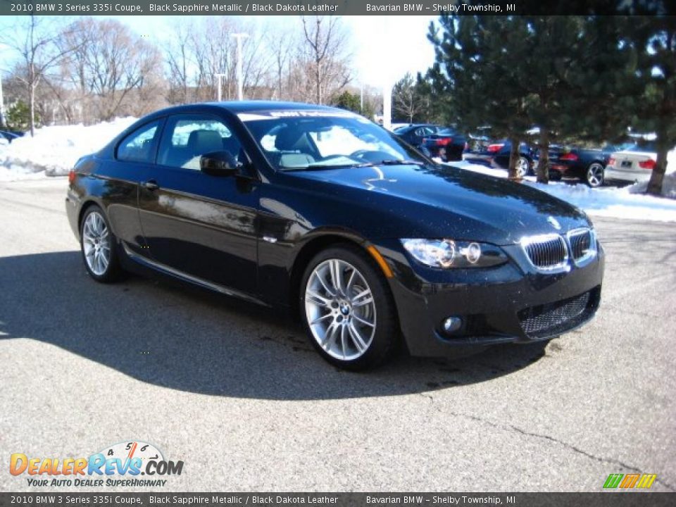 2010 BMW 3 Series 335i Coupe Black Sapphire Metallic / Black Dakota Leather Photo #7
