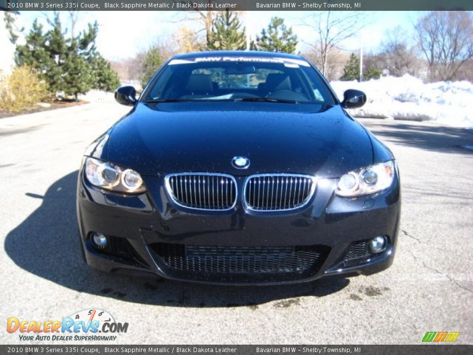2010 BMW 3 Series 335i Coupe Black Sapphire Metallic / Black Dakota Leather Photo #8