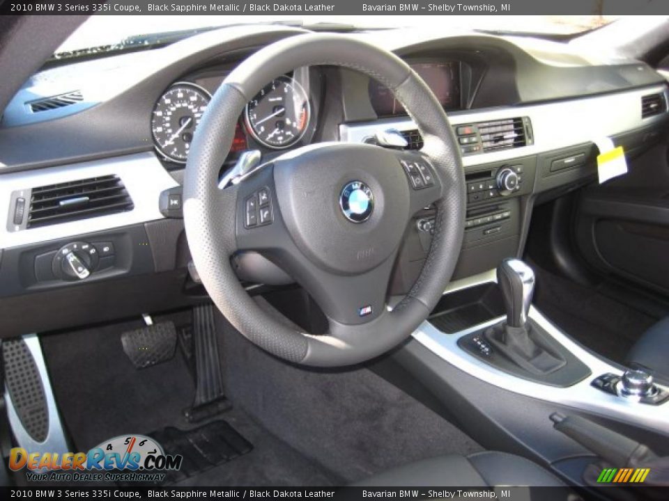 2010 BMW 3 Series 335i Coupe Black Sapphire Metallic / Black Dakota Leather Photo #9