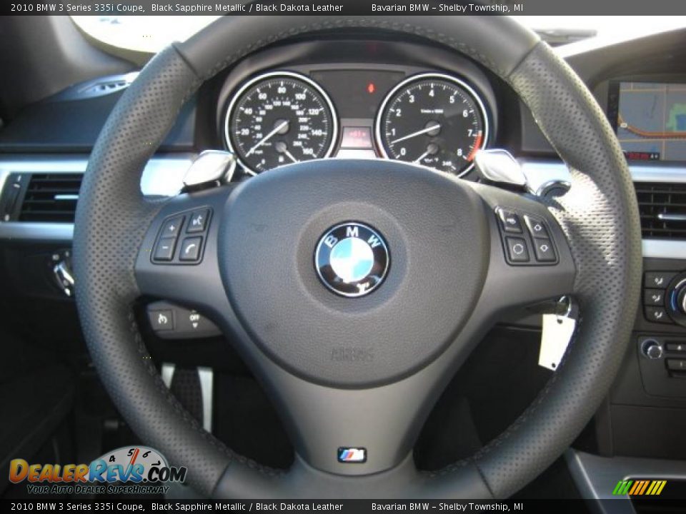2010 BMW 3 Series 335i Coupe Black Sapphire Metallic / Black Dakota Leather Photo #16