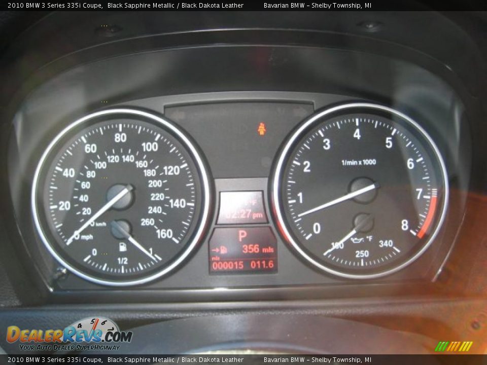 2010 BMW 3 Series 335i Coupe Black Sapphire Metallic / Black Dakota Leather Photo #17