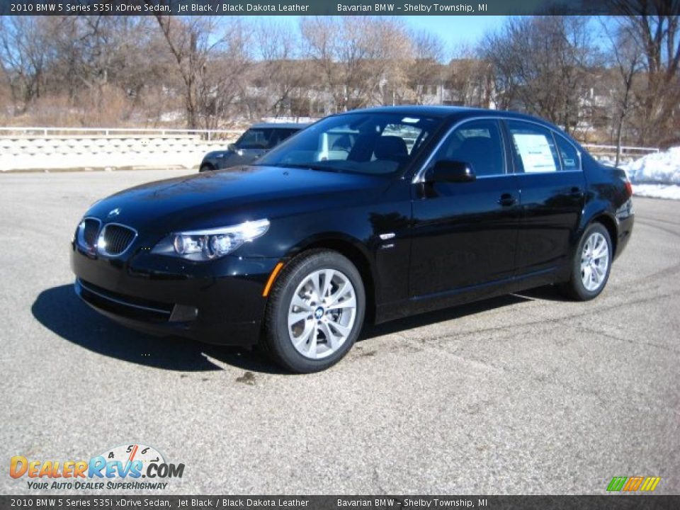 2010 BMW 5 Series 535i xDrive Sedan Jet Black / Black Dakota Leather Photo #1