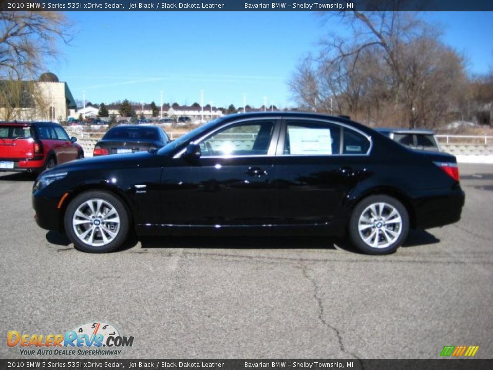 2010 BMW 5 Series 535i xDrive Sedan Jet Black / Black Dakota Leather Photo #2