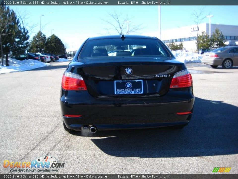 2010 BMW 5 Series 535i xDrive Sedan Jet Black / Black Dakota Leather Photo #4