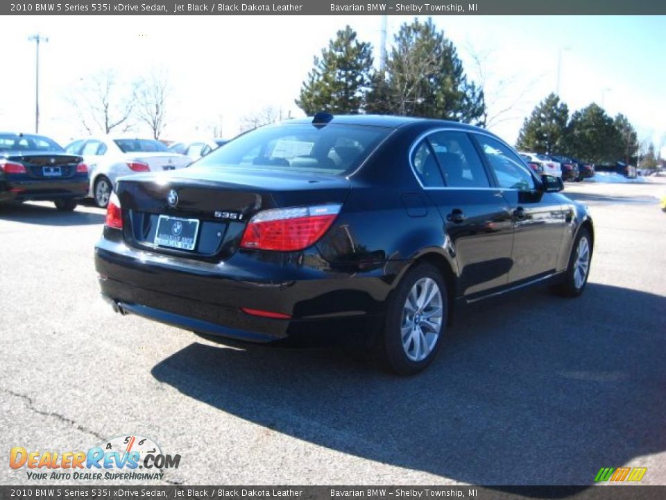 2010 BMW 5 Series 535i xDrive Sedan Jet Black / Black Dakota Leather Photo #5
