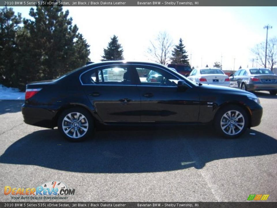 2010 BMW 5 Series 535i xDrive Sedan Jet Black / Black Dakota Leather Photo #6