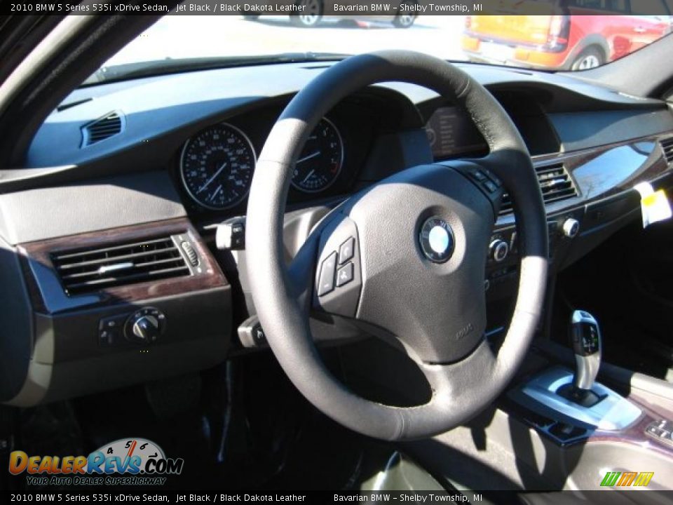 2010 BMW 5 Series 535i xDrive Sedan Jet Black / Black Dakota Leather Photo #9