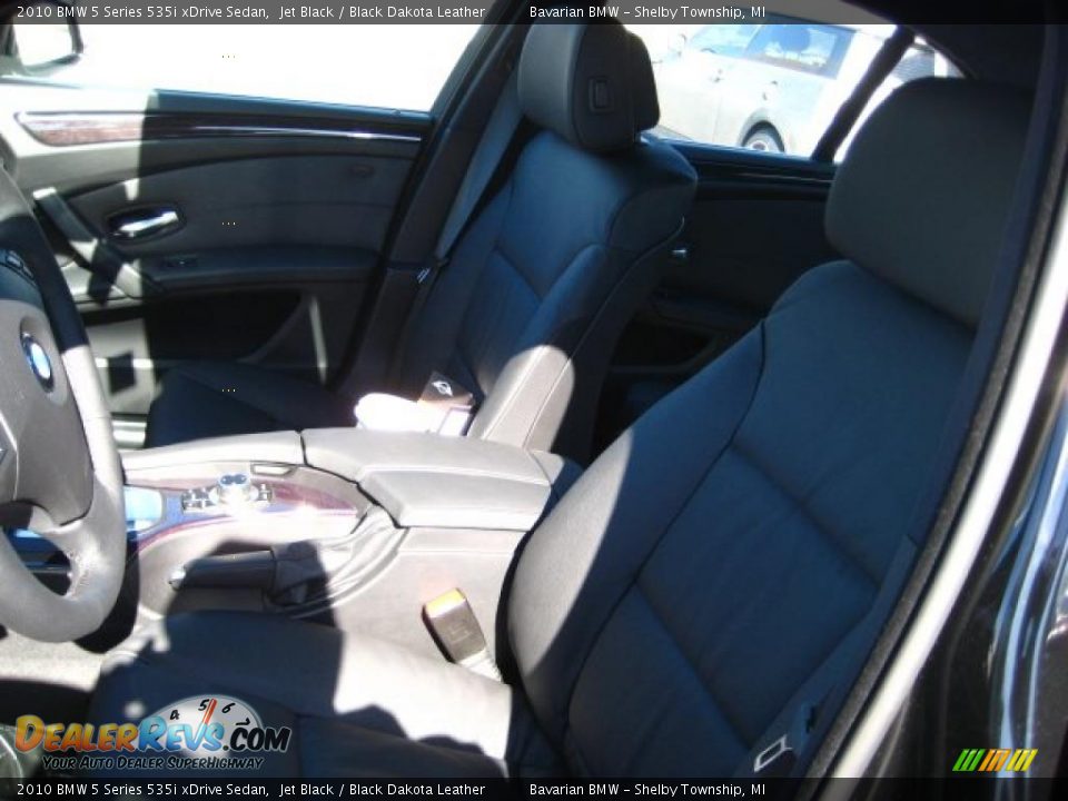 2010 BMW 5 Series 535i xDrive Sedan Jet Black / Black Dakota Leather Photo #10