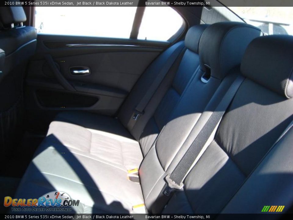 2010 BMW 5 Series 535i xDrive Sedan Jet Black / Black Dakota Leather Photo #11