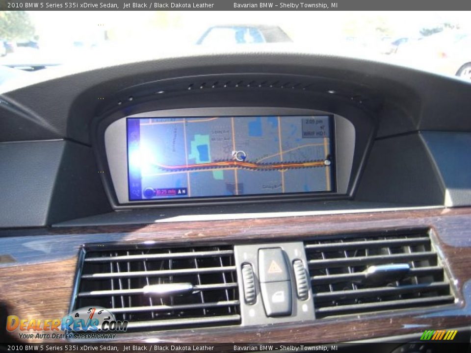 2010 BMW 5 Series 535i xDrive Sedan Jet Black / Black Dakota Leather Photo #15
