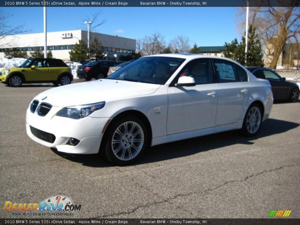 2010 BMW 5 Series 535i xDrive Sedan Alpine White / Cream Beige Photo #1