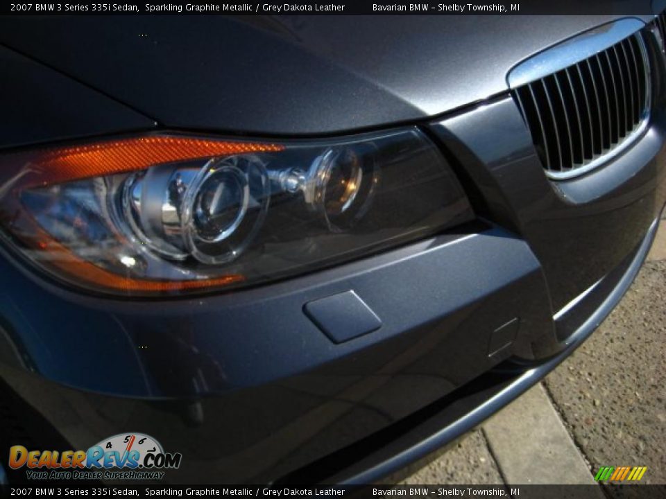 2007 BMW 3 Series 335i Sedan Sparkling Graphite Metallic / Grey Dakota Leather Photo #11
