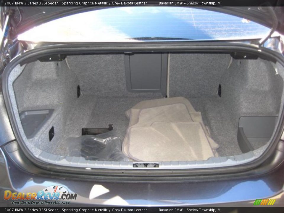 2007 BMW 3 Series 335i Sedan Sparkling Graphite Metallic / Grey Dakota Leather Photo #16