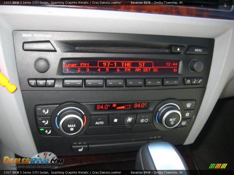 2007 BMW 3 Series 335i Sedan Sparkling Graphite Metallic / Grey Dakota Leather Photo #18