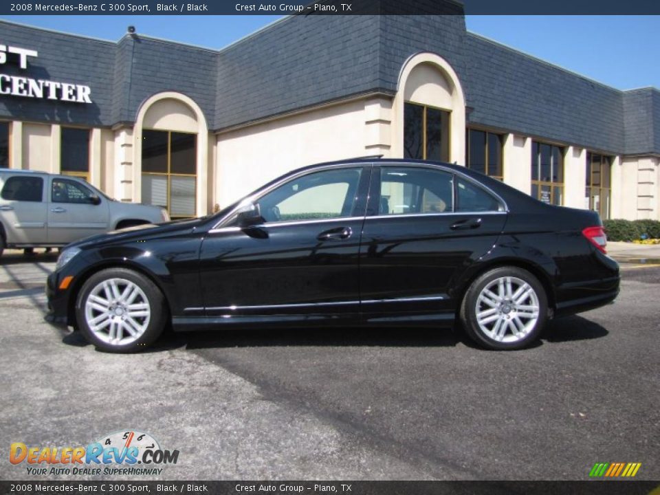 2008 Mercedes-Benz C 300 Sport Black / Black Photo #4