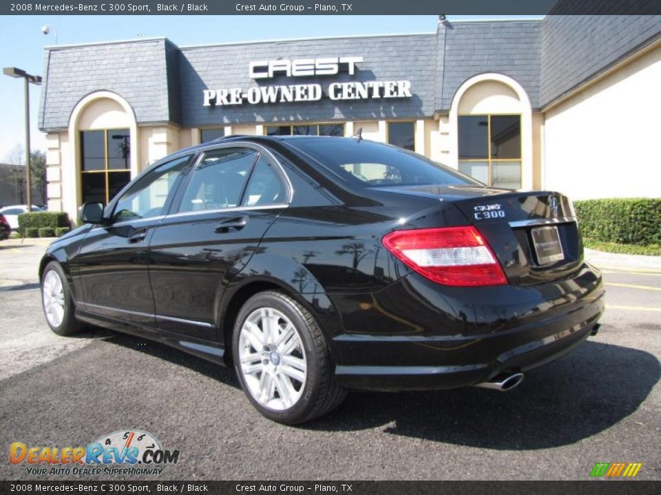2008 Mercedes-Benz C 300 Sport Black / Black Photo #5