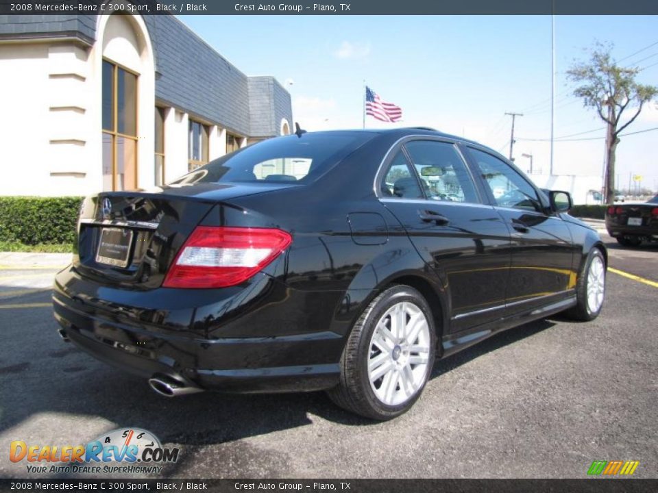 2008 Mercedes-Benz C 300 Sport Black / Black Photo #6