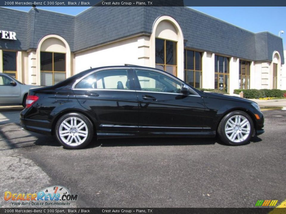 2008 Mercedes-Benz C 300 Sport Black / Black Photo #7