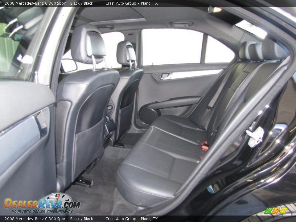 2008 Mercedes-Benz C 300 Sport Black / Black Photo #11