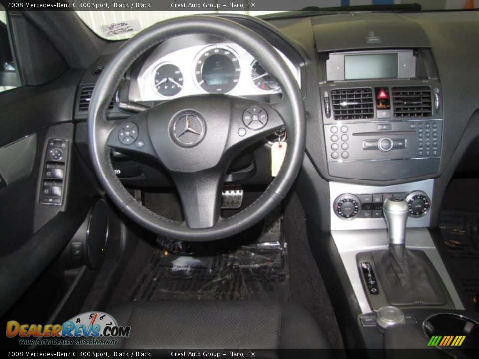 2008 Mercedes-Benz C 300 Sport Black / Black Photo #14