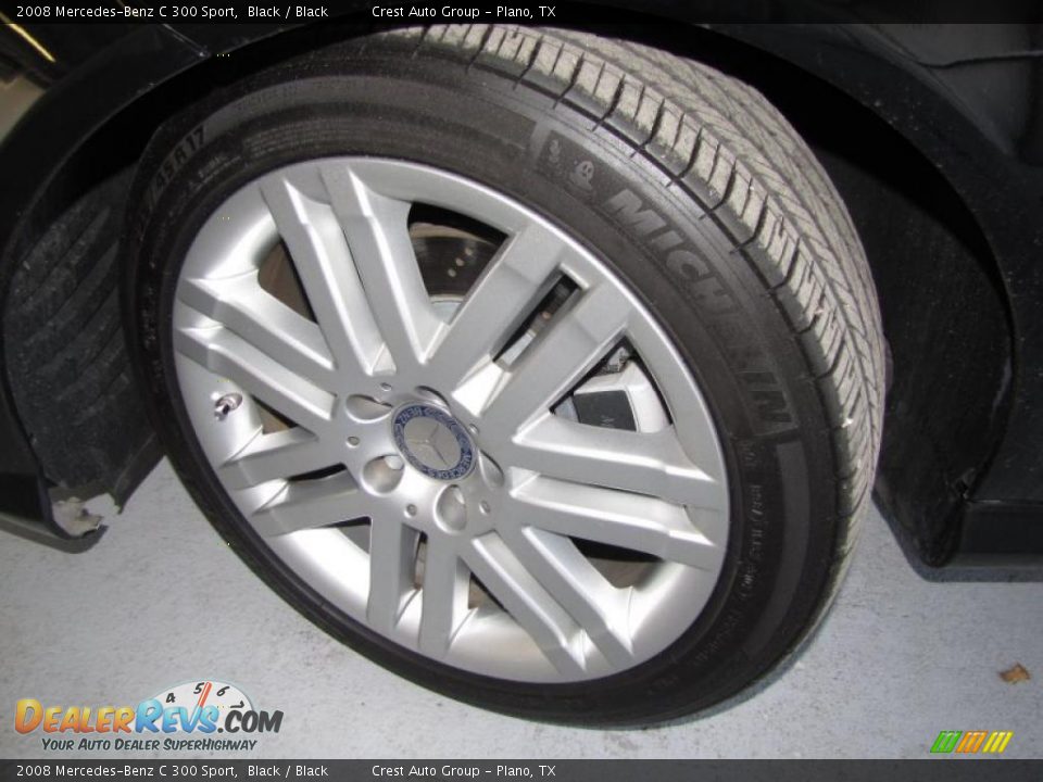 2008 Mercedes-Benz C 300 Sport Black / Black Photo #20