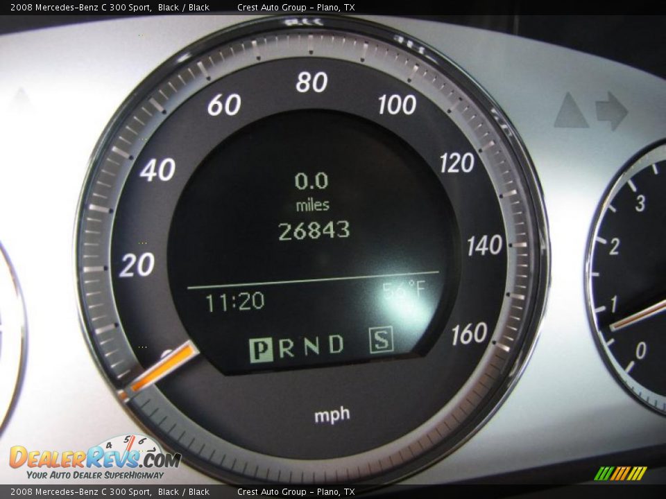 2008 Mercedes-Benz C 300 Sport Black / Black Photo #21