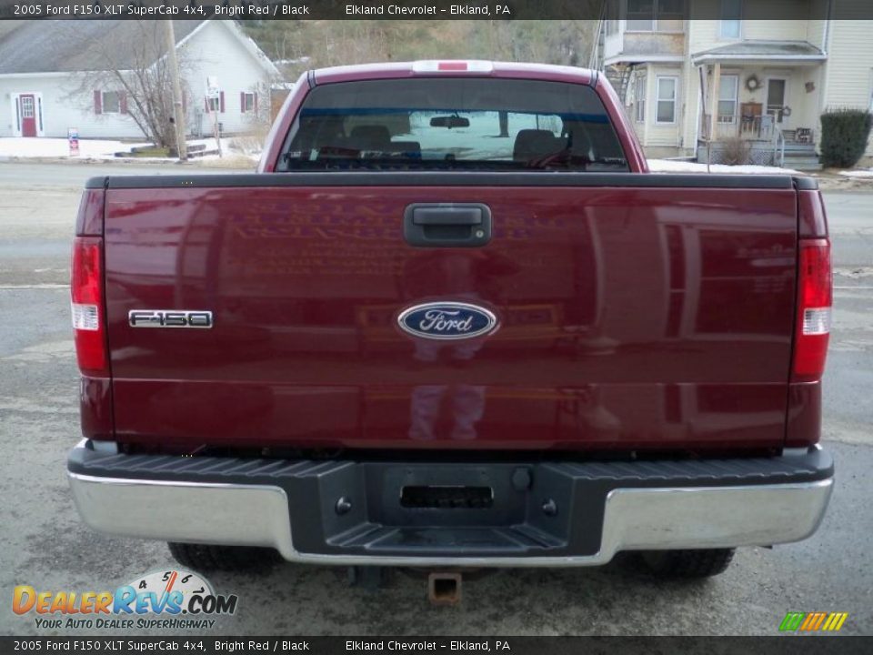 2005 Ford F150 XLT SuperCab 4x4 Bright Red / Black Photo #6