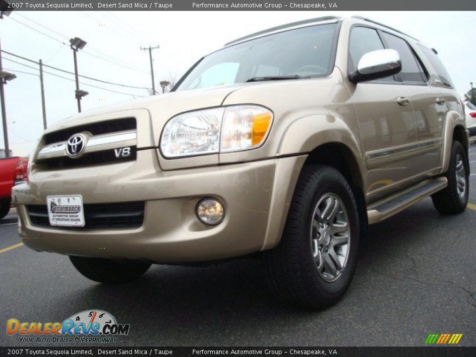 2007 Toyota Sequoia Limited Desert Sand Mica / Taupe Photo #1