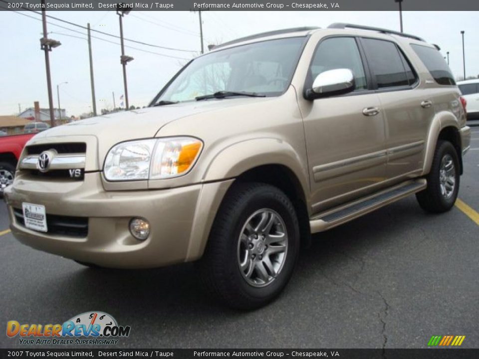 2007 Toyota Sequoia Limited Desert Sand Mica / Taupe Photo #2