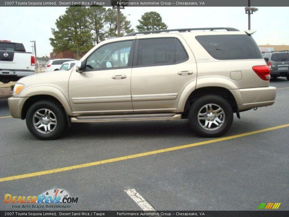 2007 Toyota Sequoia Limited Desert Sand Mica / Taupe Photo #3