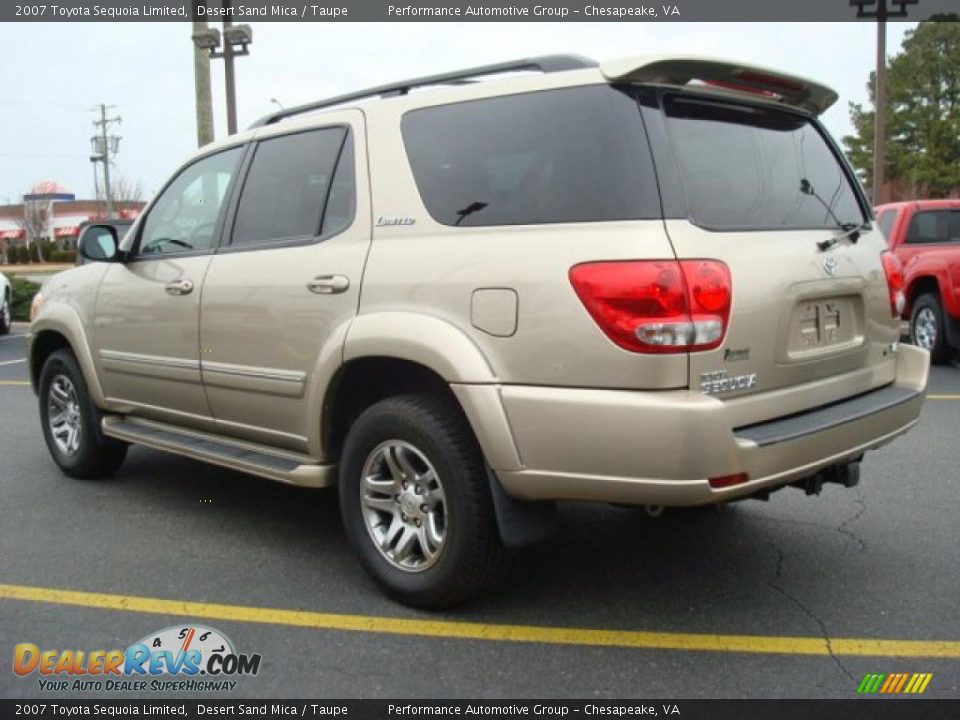 2007 Toyota Sequoia Limited Desert Sand Mica / Taupe Photo #4