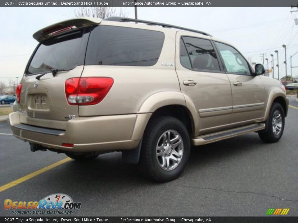 2007 Toyota Sequoia Limited Desert Sand Mica / Taupe Photo #6