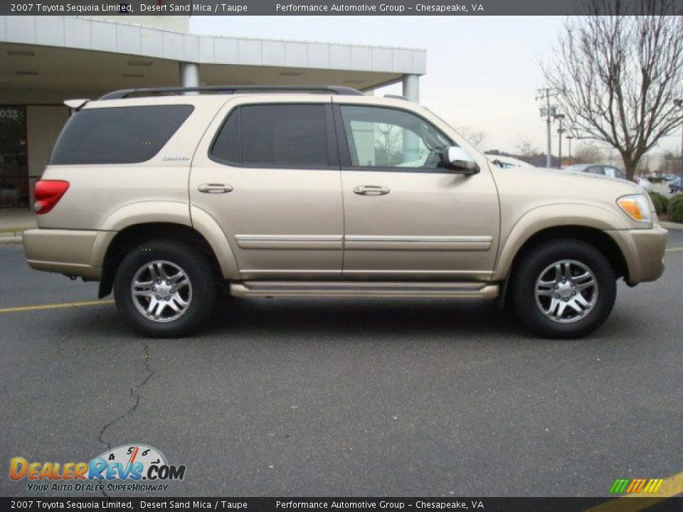 2007 Toyota Sequoia Limited Desert Sand Mica / Taupe Photo #7