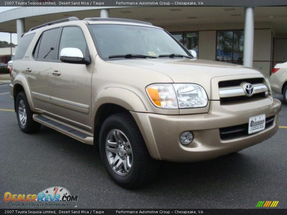 2007 Toyota Sequoia Limited Desert Sand Mica / Taupe Photo #8
