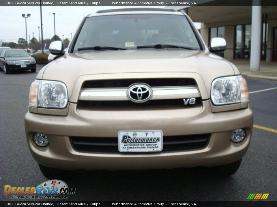 2007 Toyota Sequoia Limited Desert Sand Mica / Taupe Photo #9