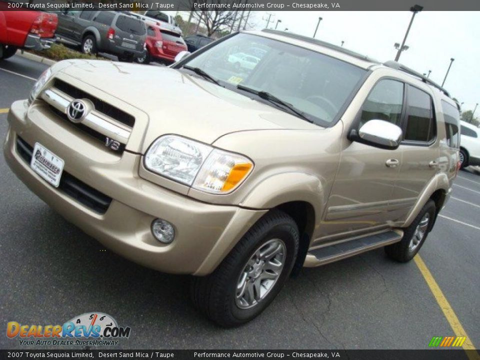2007 Toyota Sequoia Limited Desert Sand Mica / Taupe Photo #10