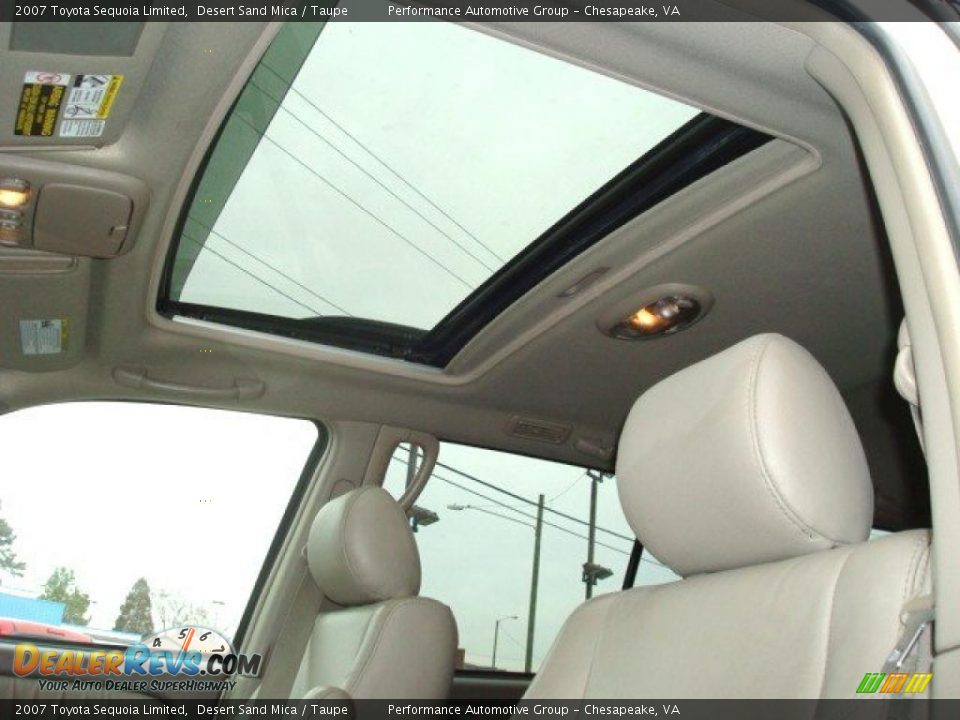 2007 Toyota Sequoia Limited Desert Sand Mica / Taupe Photo #12