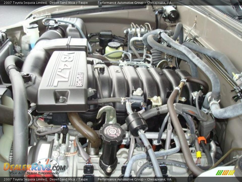 2007 Toyota Sequoia Limited Desert Sand Mica / Taupe Photo #33