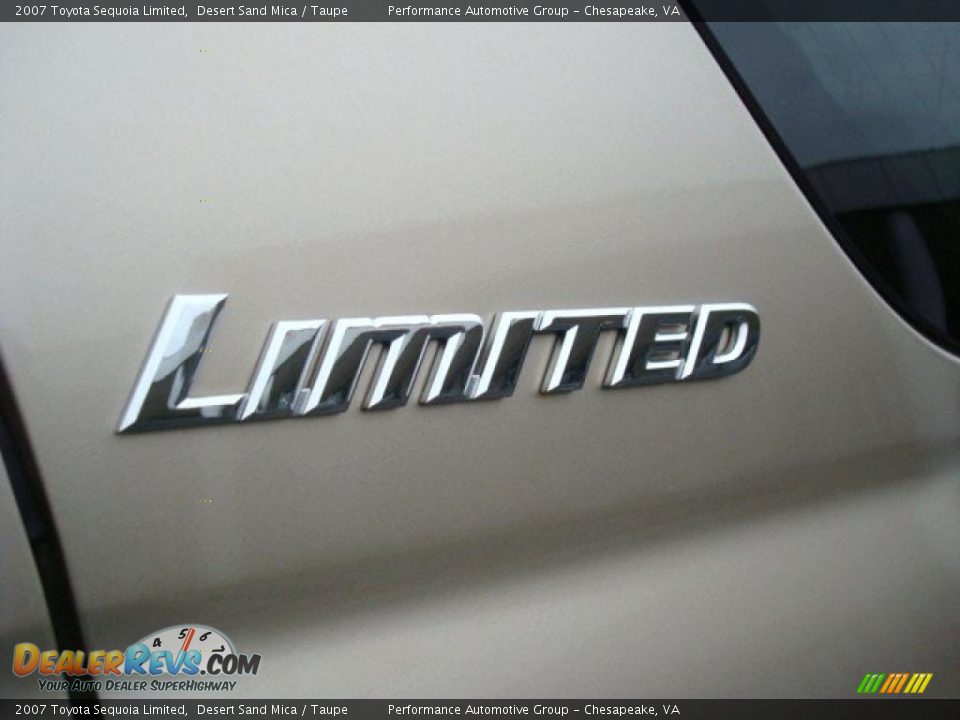 2007 Toyota Sequoia Limited Desert Sand Mica / Taupe Photo #34