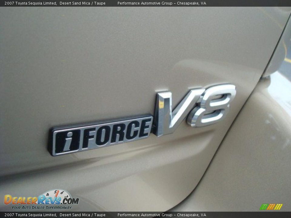 2007 Toyota Sequoia Limited Desert Sand Mica / Taupe Photo #35
