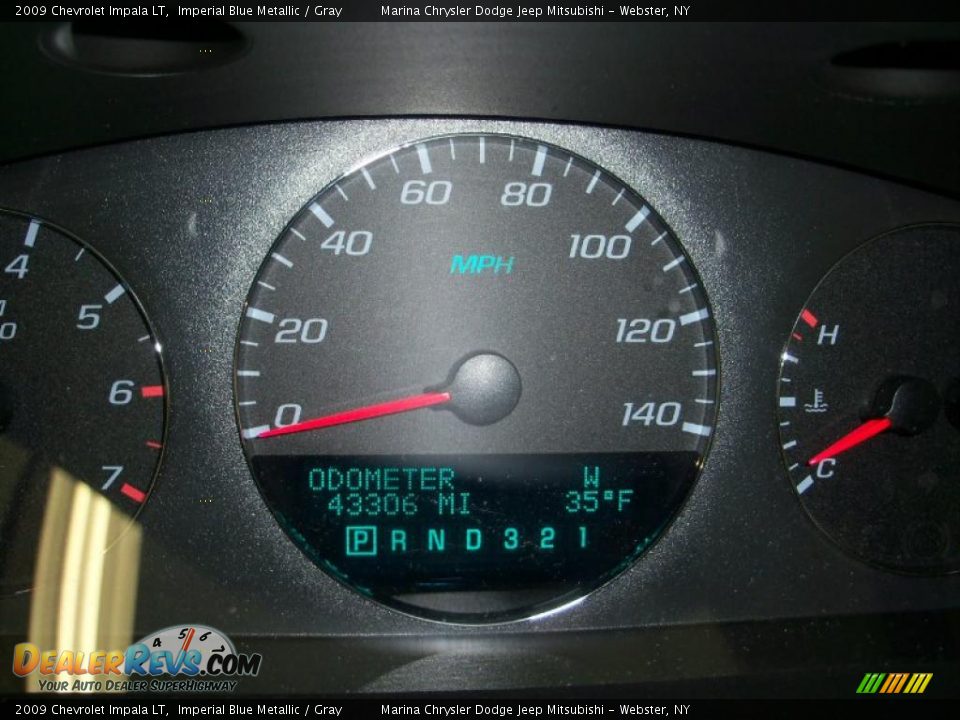2009 Chevrolet Impala LT Imperial Blue Metallic / Gray Photo #22