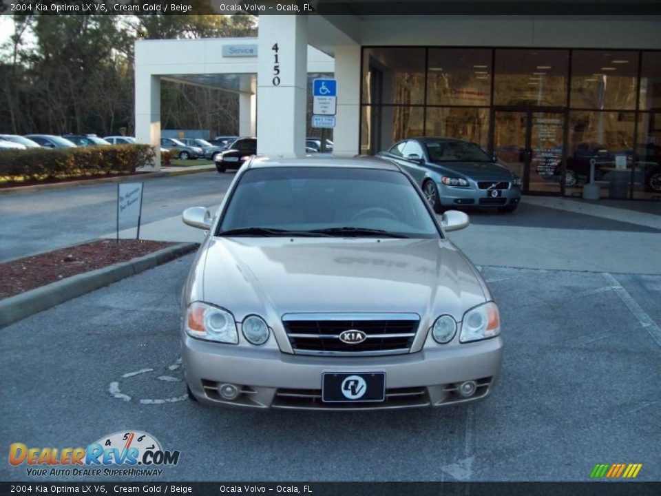 2004 Kia Optima LX V6 Cream Gold / Beige Photo #2