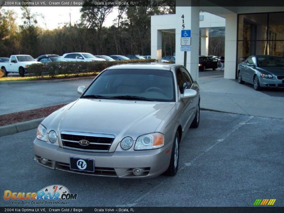 2004 Kia Optima LX V6 Cream Gold / Beige Photo #3